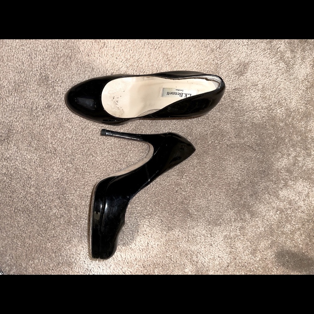 LK Bennett Black Sledge Heels